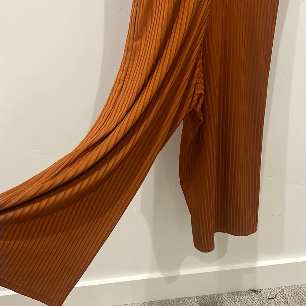 Zara Brown Sleeveless V-Neck Jumpsuit - Picture 4 of 6